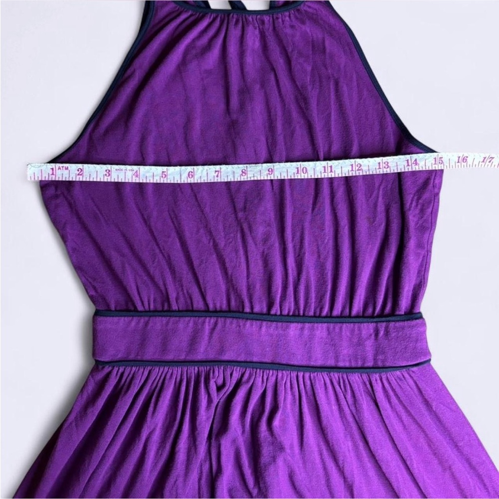 Juicy Couture Purple Halter Mini Dress with 'J' Zipper - Size S - Picture 5 of 7
